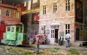 Afternoon action on Geoff Potter's "Hoyt Clagwell Tractor Co" in On30